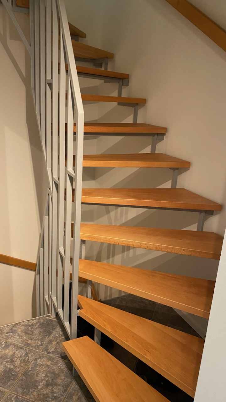 Abbildung einer. Wendeltreppe aus Holz
